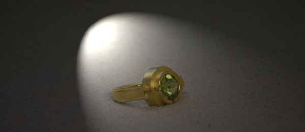 RING - 750 GG - PERIDOT